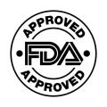 U.S. Food and Drug Administration FDA approved vector stamp